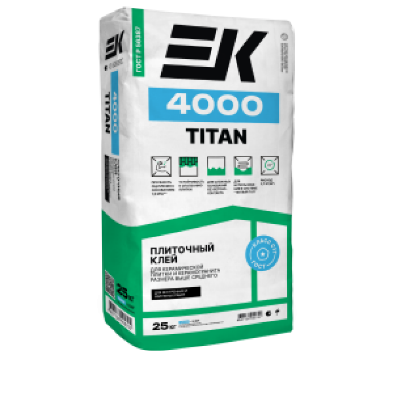 Клей для плитки ЕК ТITAN 4000 25 кг