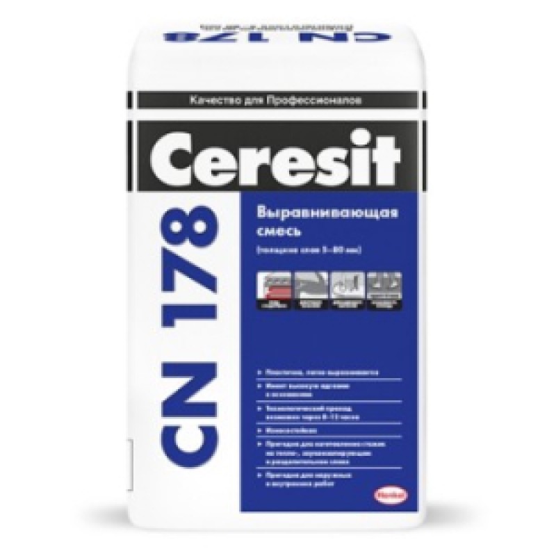 Смесь для пола Ceresit СN 178 (5-80 мм) 25 кг